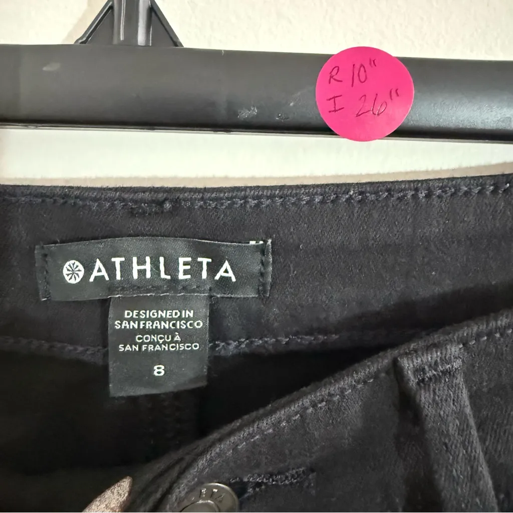 Athleta Women's Straight Leg Black Jeans Size 8 with 26” inseam - Image 2
