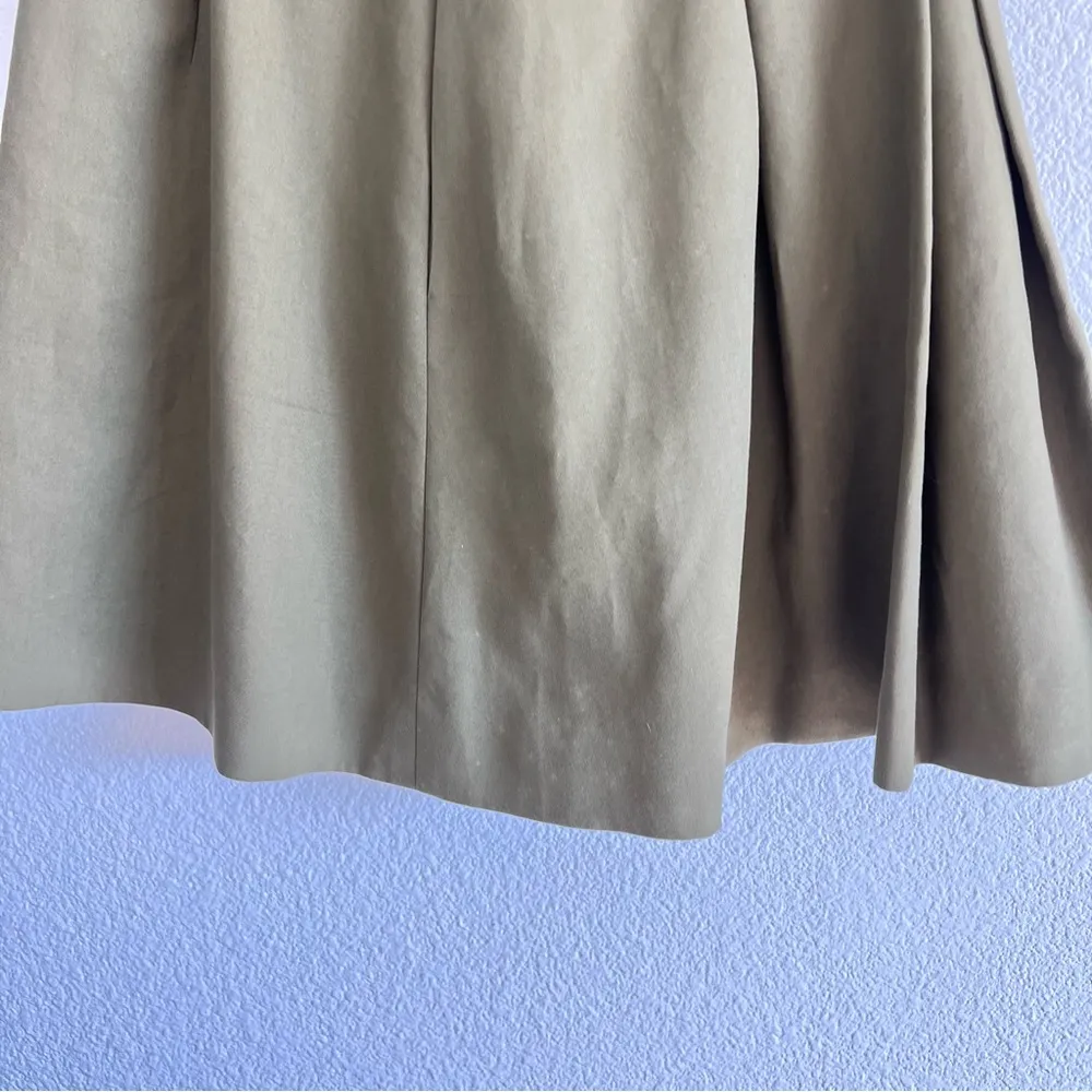 Jason Wu Miss Wu Women’s Olive Green Pleated Belted Mini Skirt - Image 4