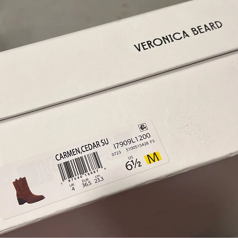 NEW Veronica Beard Carmen Cedar Western Suede Boots size 6.5 - Image 13