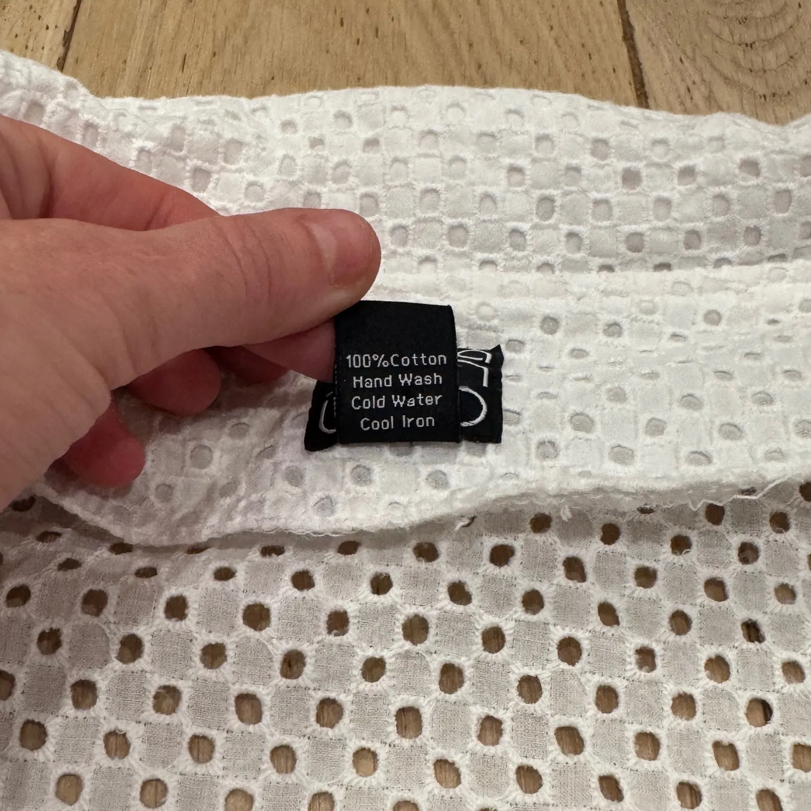 Clara Sun Woo White Eyelet Button Front Blazer lightweight jacket Women's Medium - Image 8