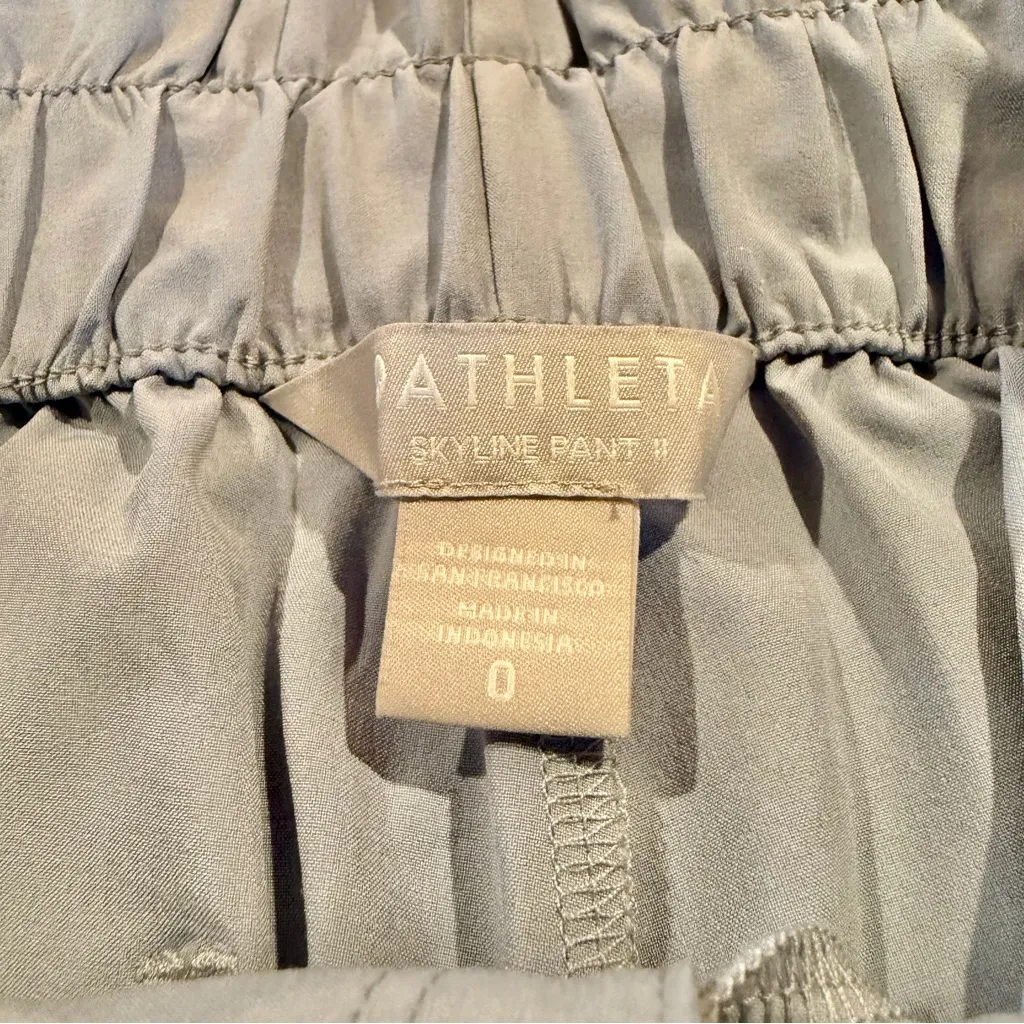 Athleta Skyline Pant II in Blue Star Paperbag Tie Waist Bow High Rise 0 530640 - Image 6