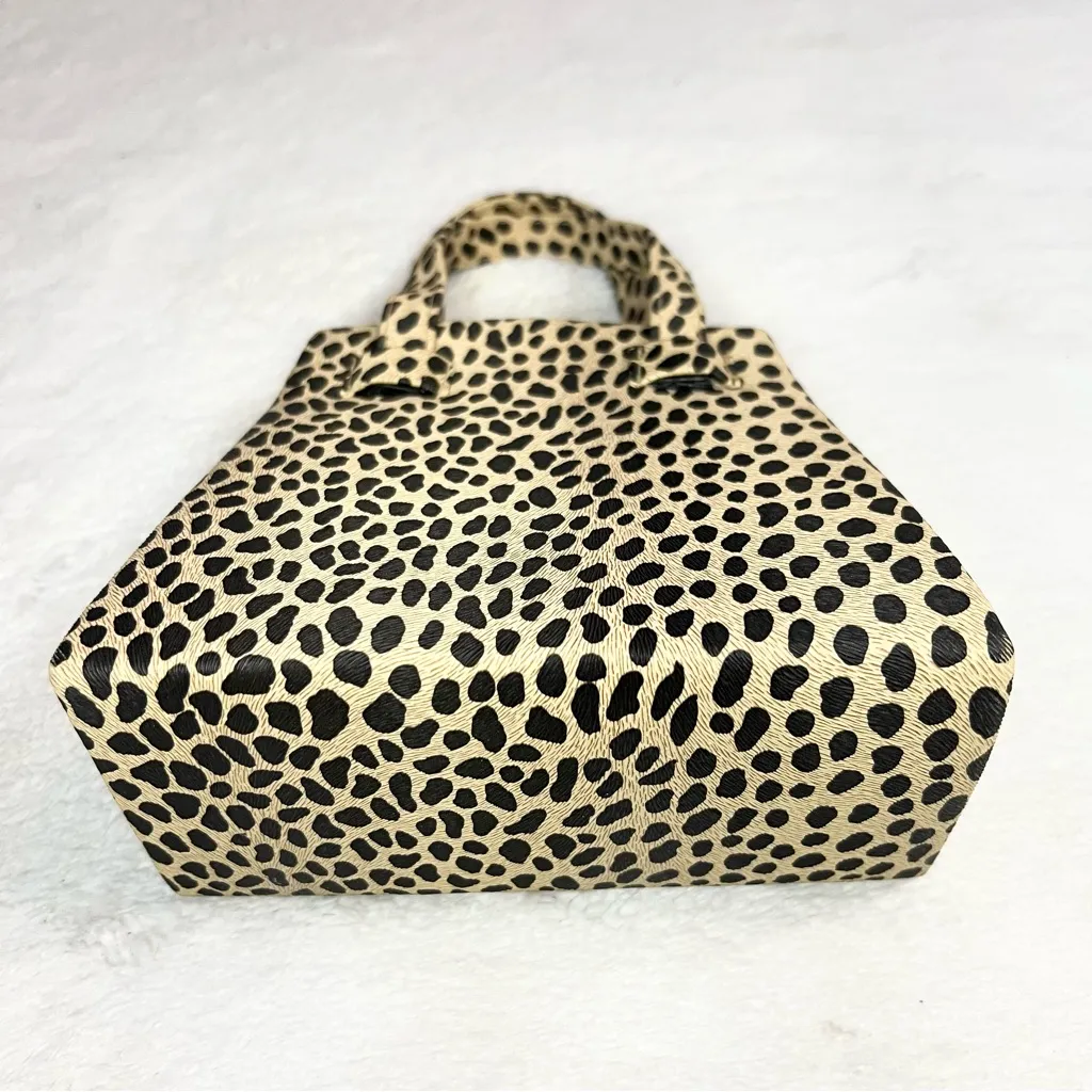 Vintage Y2K Animal Print Leopard Cheetah Handbag Purse - Image 3