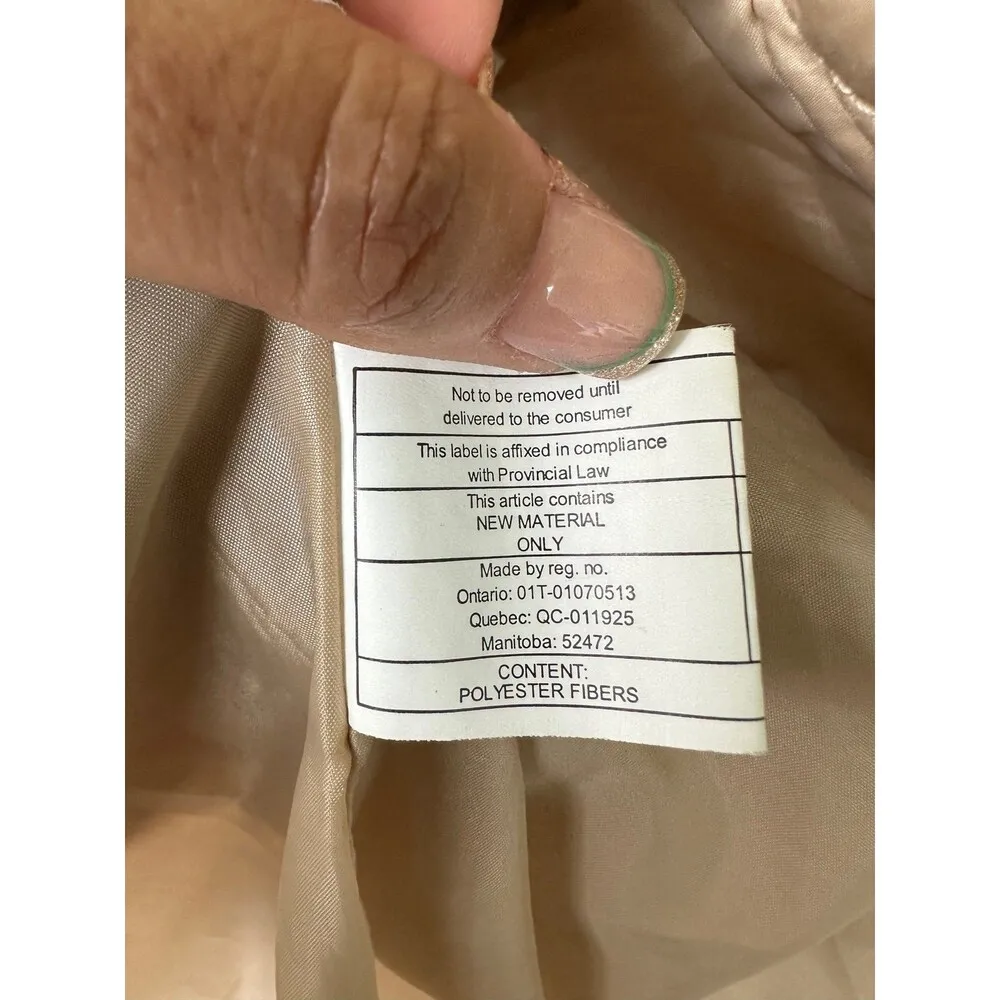 Via Spiga Zig Zag Quilted Detachable Hood Mid Length Jacket Side Pockets S - Image 8