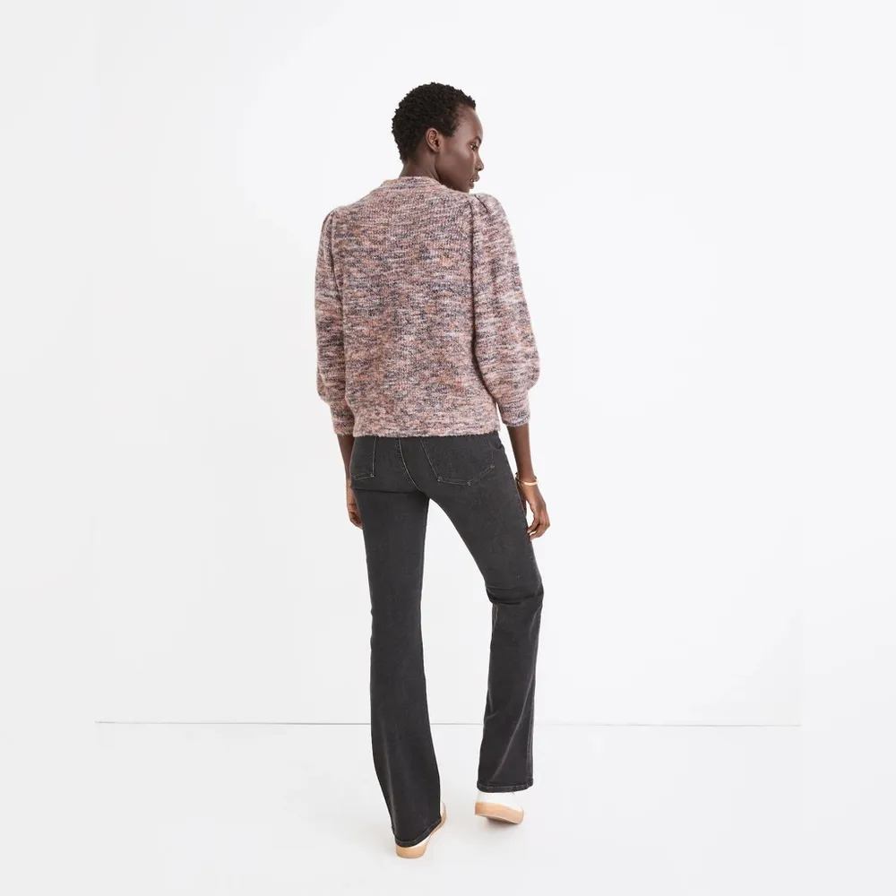 Madewell Space-Dyed Eaton Puff-Sleeve Pullover Sweater - Image 2