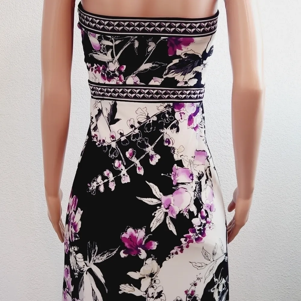 White House Black Market Strapless Floral  Maxi Dress Size: XS - Image 12