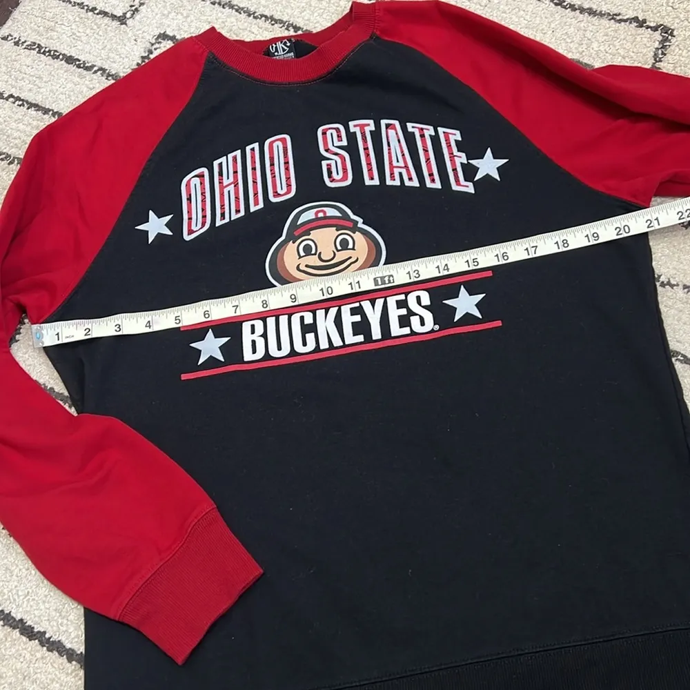 Ohio State Buckeyes Red and Black Sweatshirt - Image 3