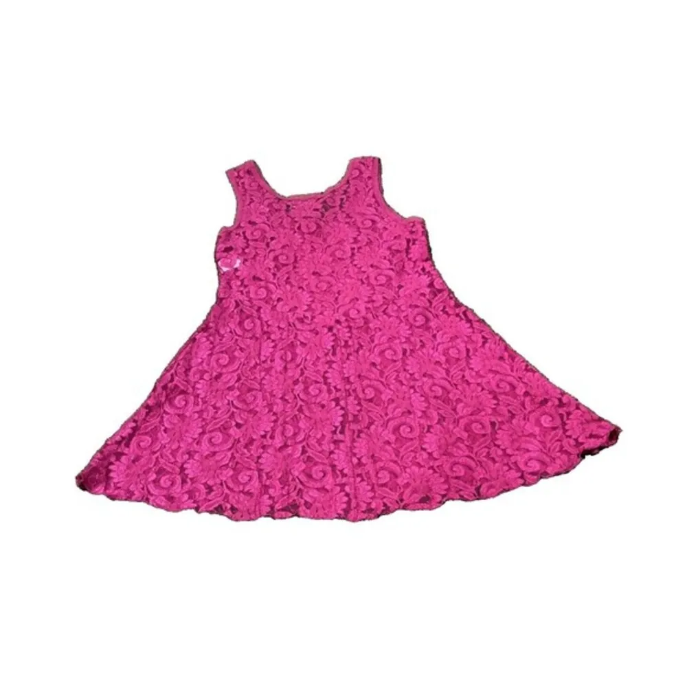 Cinema Etoile Women's Vintage Pink sheer lace babydoll Dress‎ Lingerie Medium - Image 8