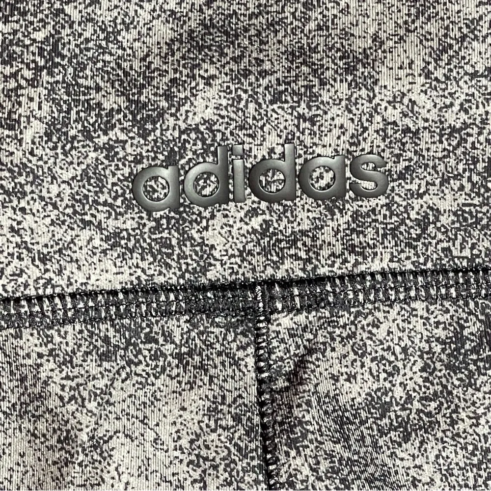 adidas 3 Stripe Tight Aeroready 7/8 Leggings Fitness Pants Grey Blk Size Medium - Image 11