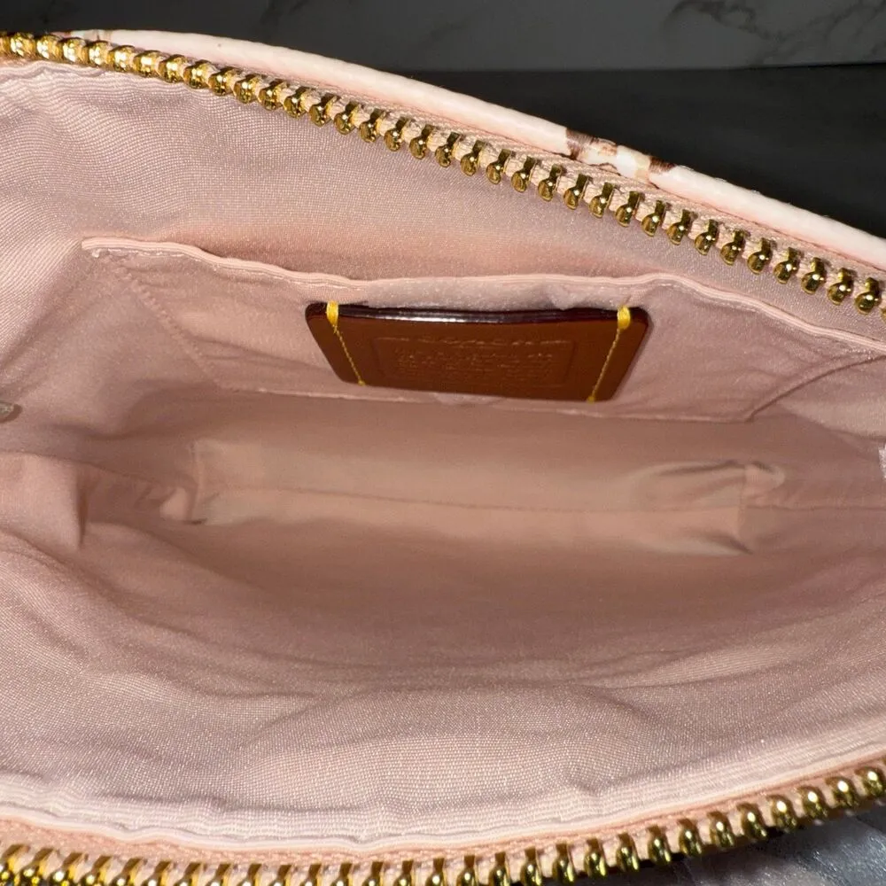 NWT ❤️ Coach Mini Rowan File Bag With Rose Print - Image 3