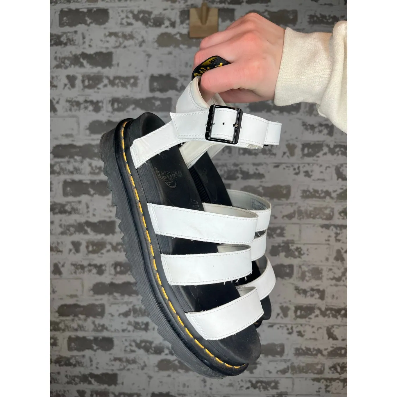 Doc martens | women white Blair sandals leather - Image 9