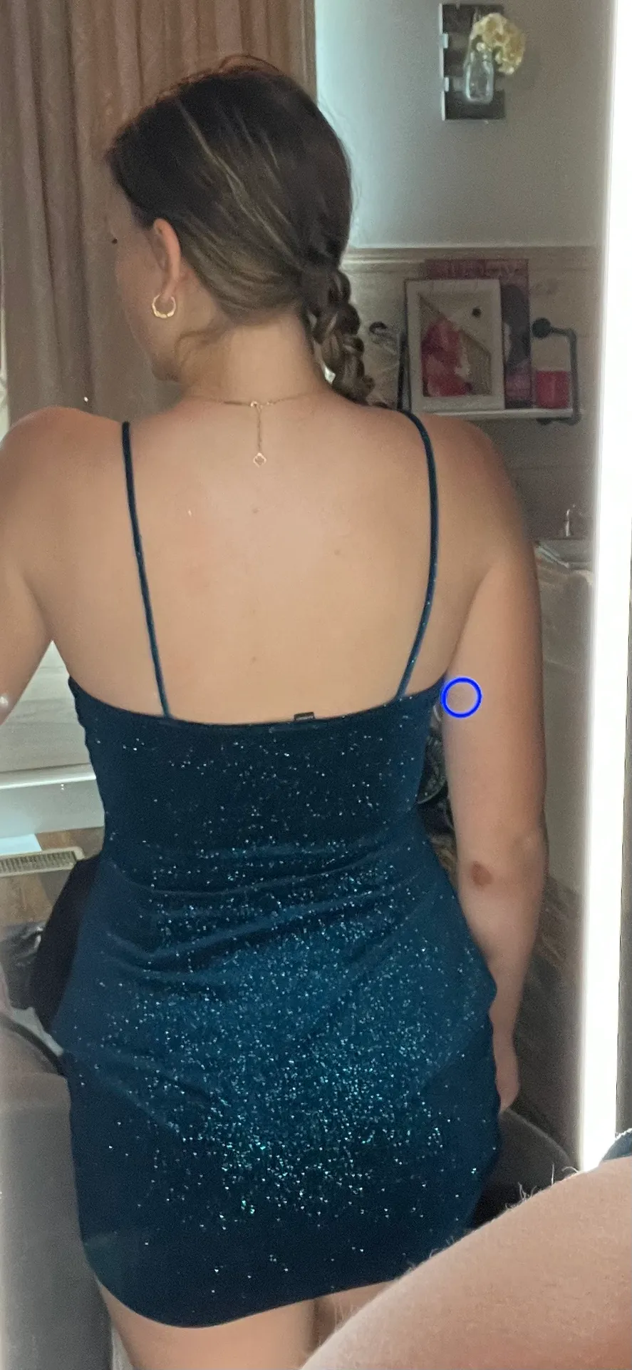 Homecoming  Navy Dress - Image 3