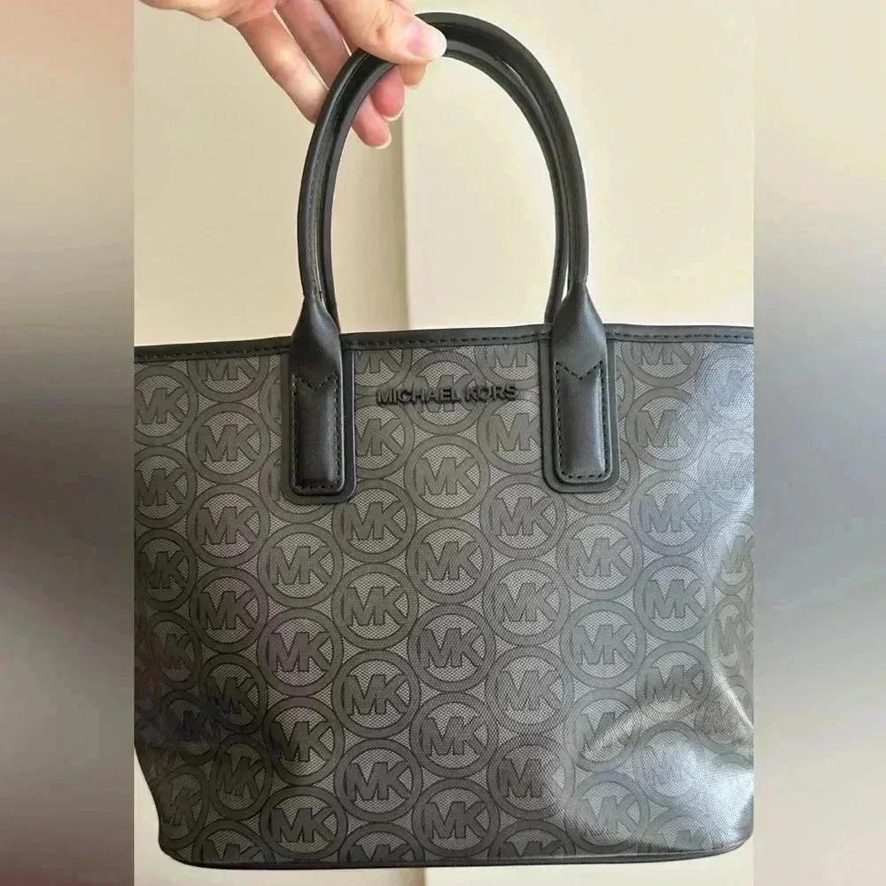 MICHAEL KORS Jodie Small Logo Jacquard Tote Bag Small Tote - Black MSRP $348 NWT - Image 8