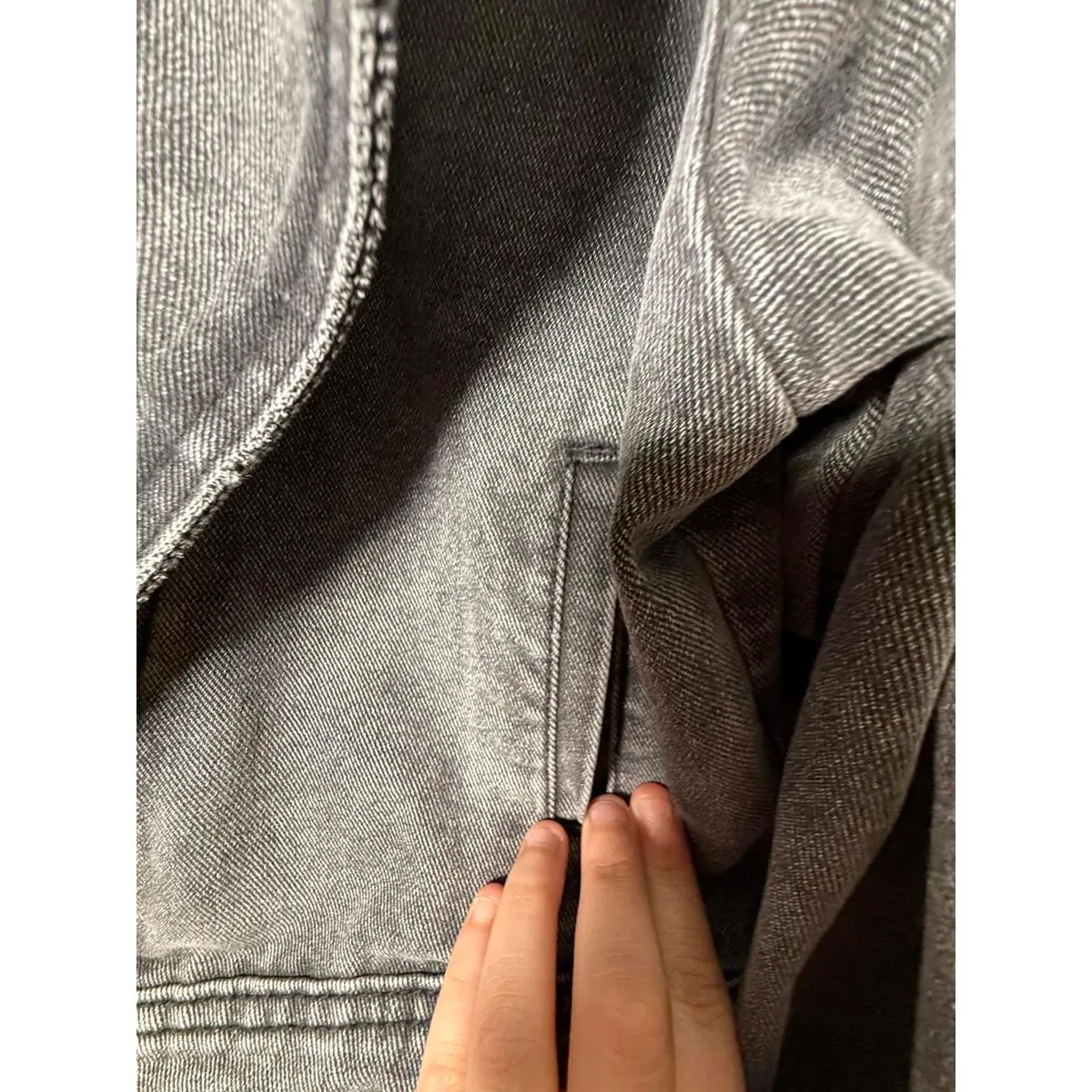 Superdown Faith Washed Black Denim Moto Jacket Medium Cropped EUC Revolve - Image 10