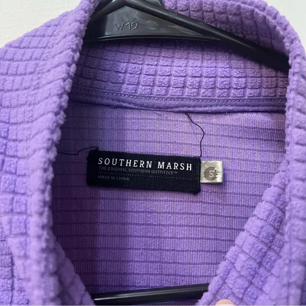 Southern Marsh Fieldtec Dune Pullover Purple Bihimi Green size small - Image 6