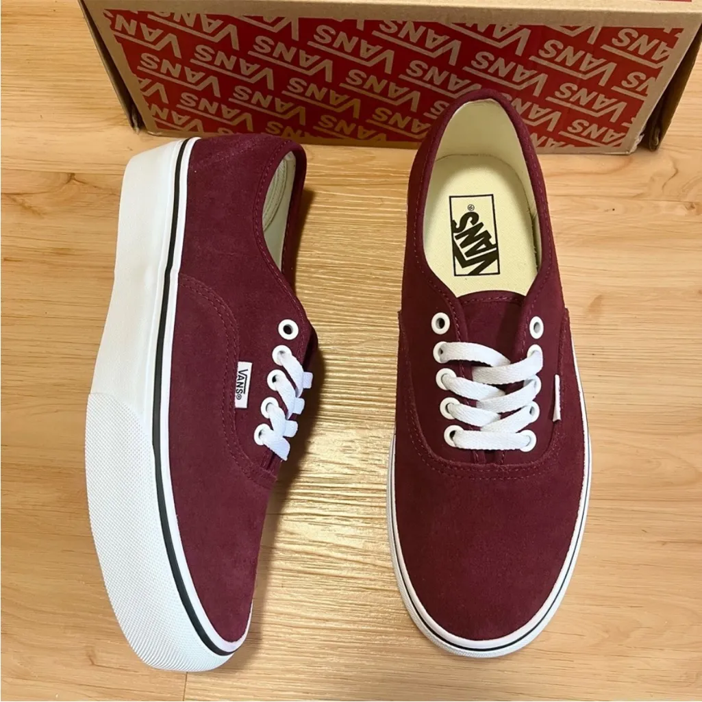 Vans Authentic Platform 'Port Royale' Suede Women 8.5 US  Mens 7.0 US - Image 5