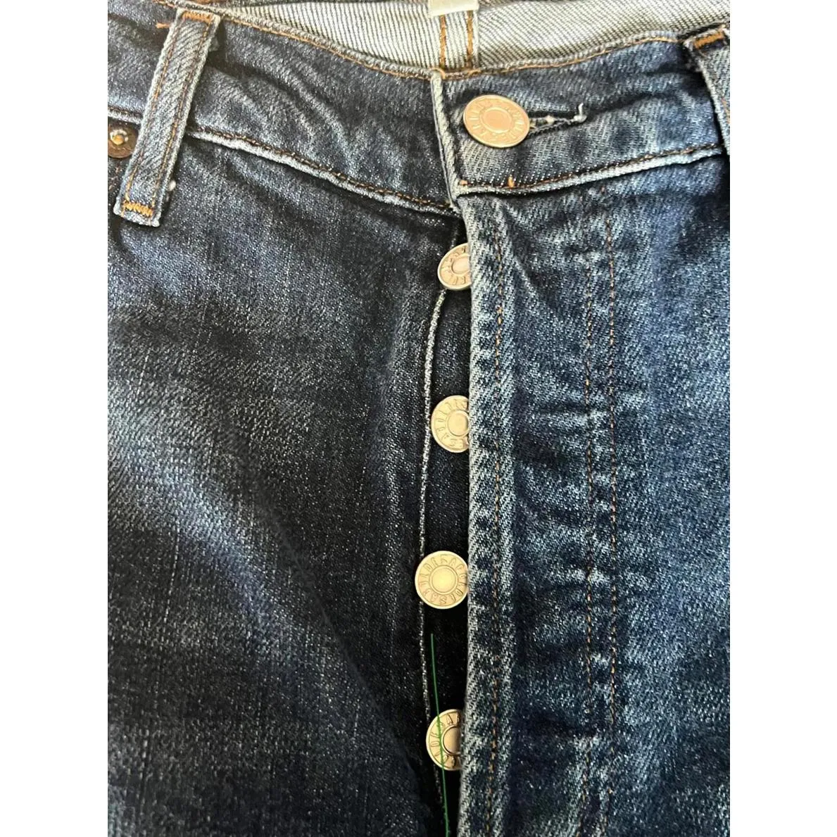 AGOLDE High Rise Buttonfly Denim Jeans - Image 9