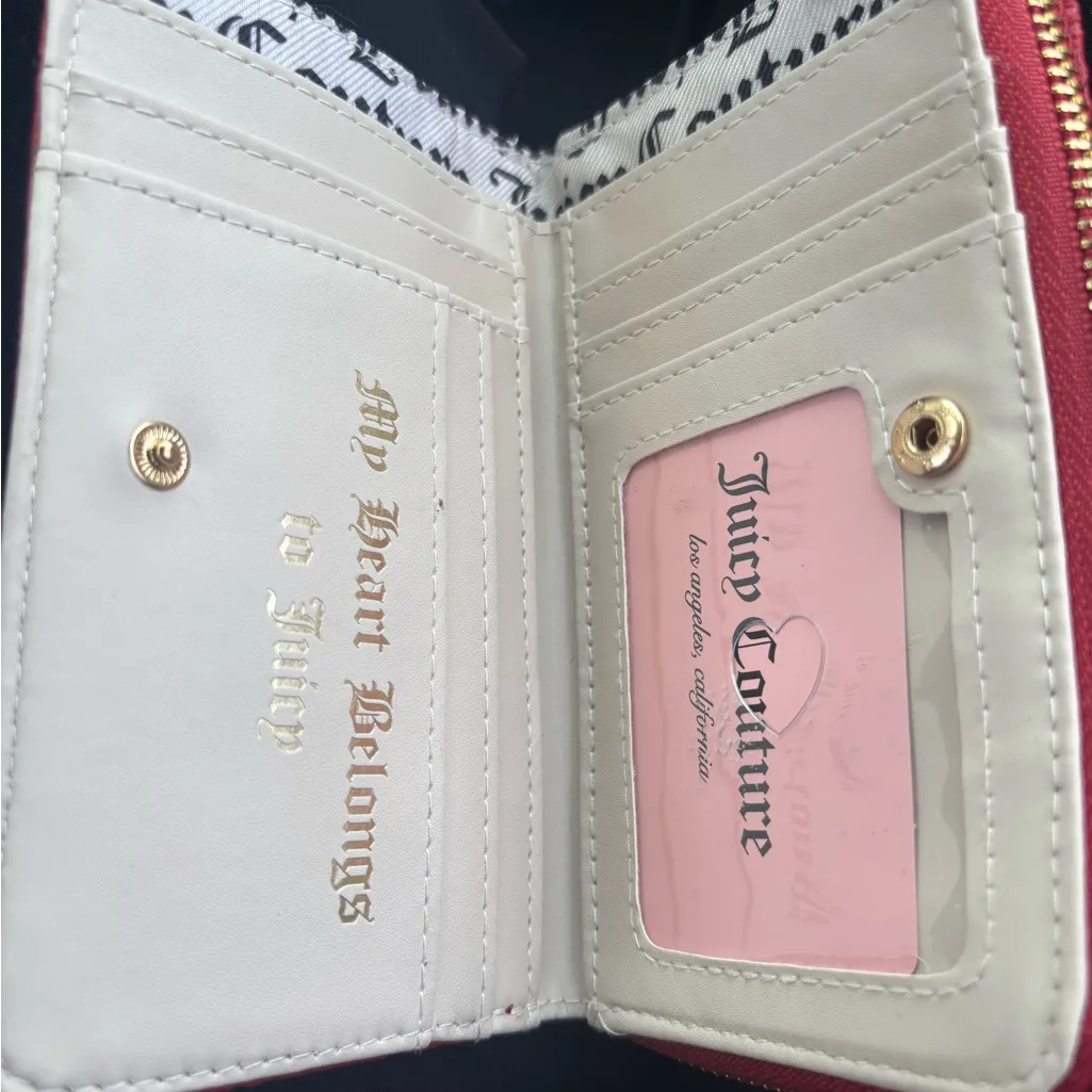 Red Embossed Heart Wallet - Image 5