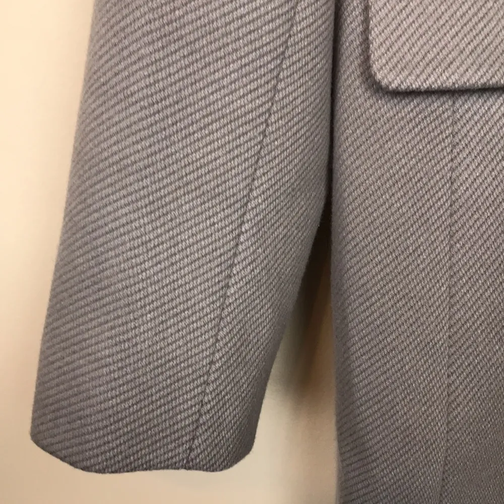 BCBGMAXAZRIA Women’s Double-Breasted Taupe Gray Pea Coat - Image 3