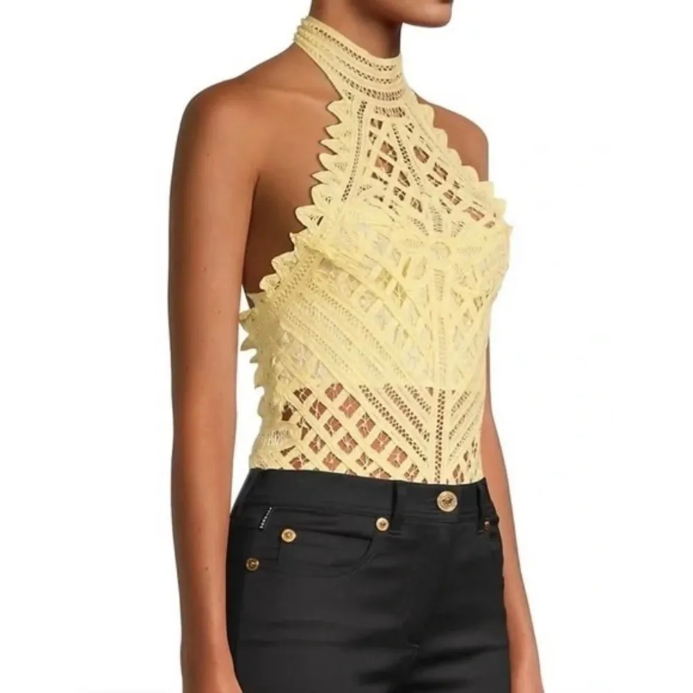 Intimately Free People Vintage Yellow Lace Bodysuit, NWT Size M - Image 4