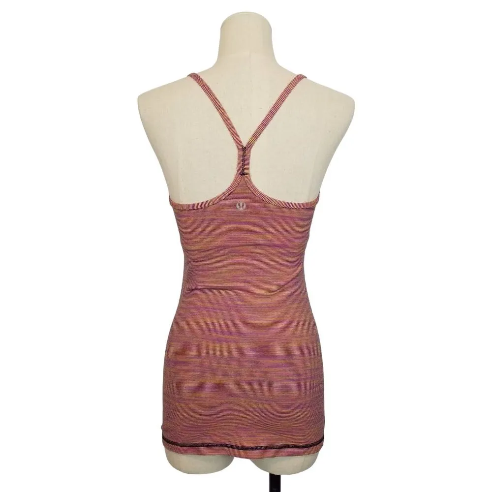 Lululemon Power Y Tank Luon Wee Are From Space Vintage Pink Sz 4 - Image 4