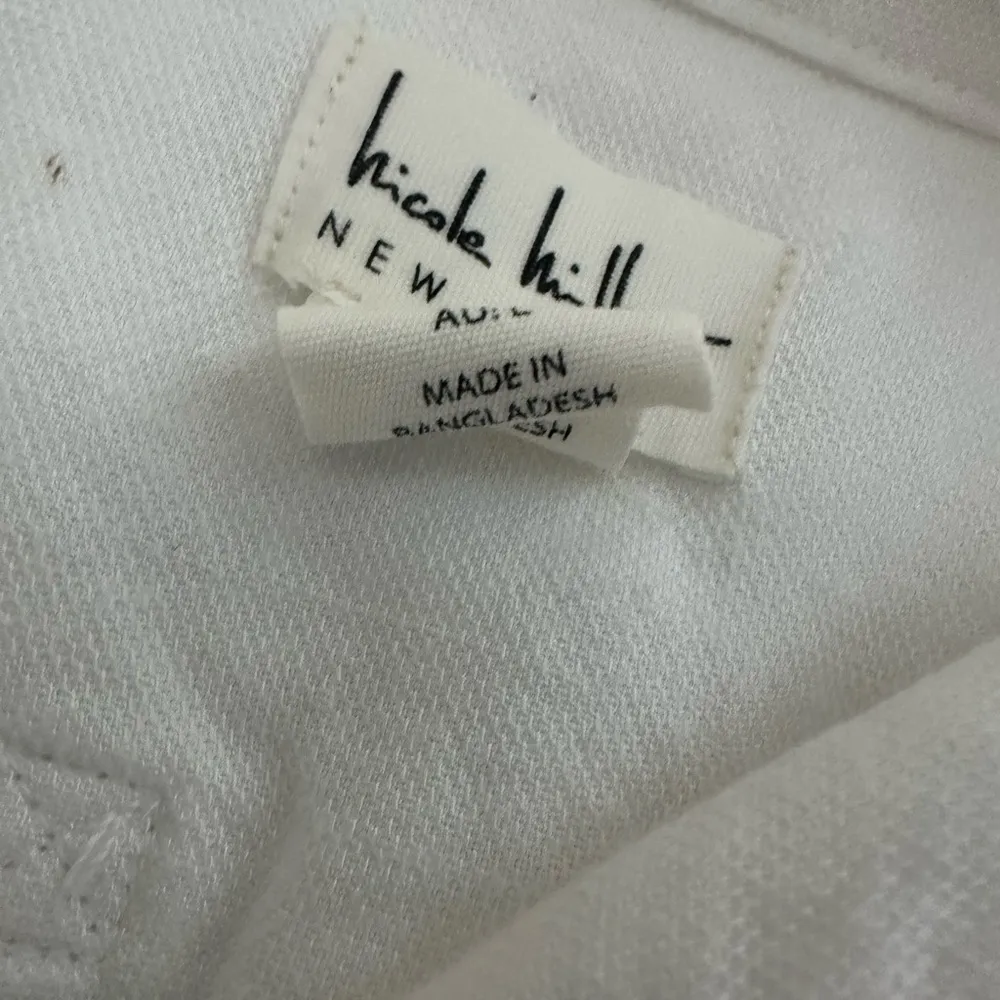 Women’s Nicole Miller Linen White Lightweight Jacket - Image 4