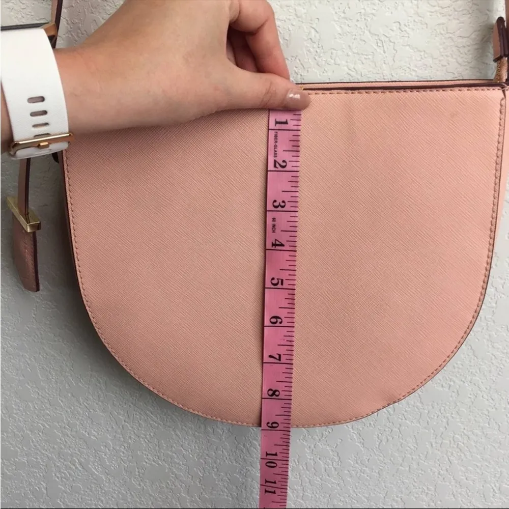 A NEW DAY Chic Blush Pink Crossbody Bag with Zipper Closure - Image 9