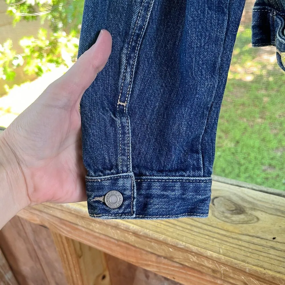 Gap Factory Store Women's Vintage Blue Denim Jean Jacket Size M - Image 4