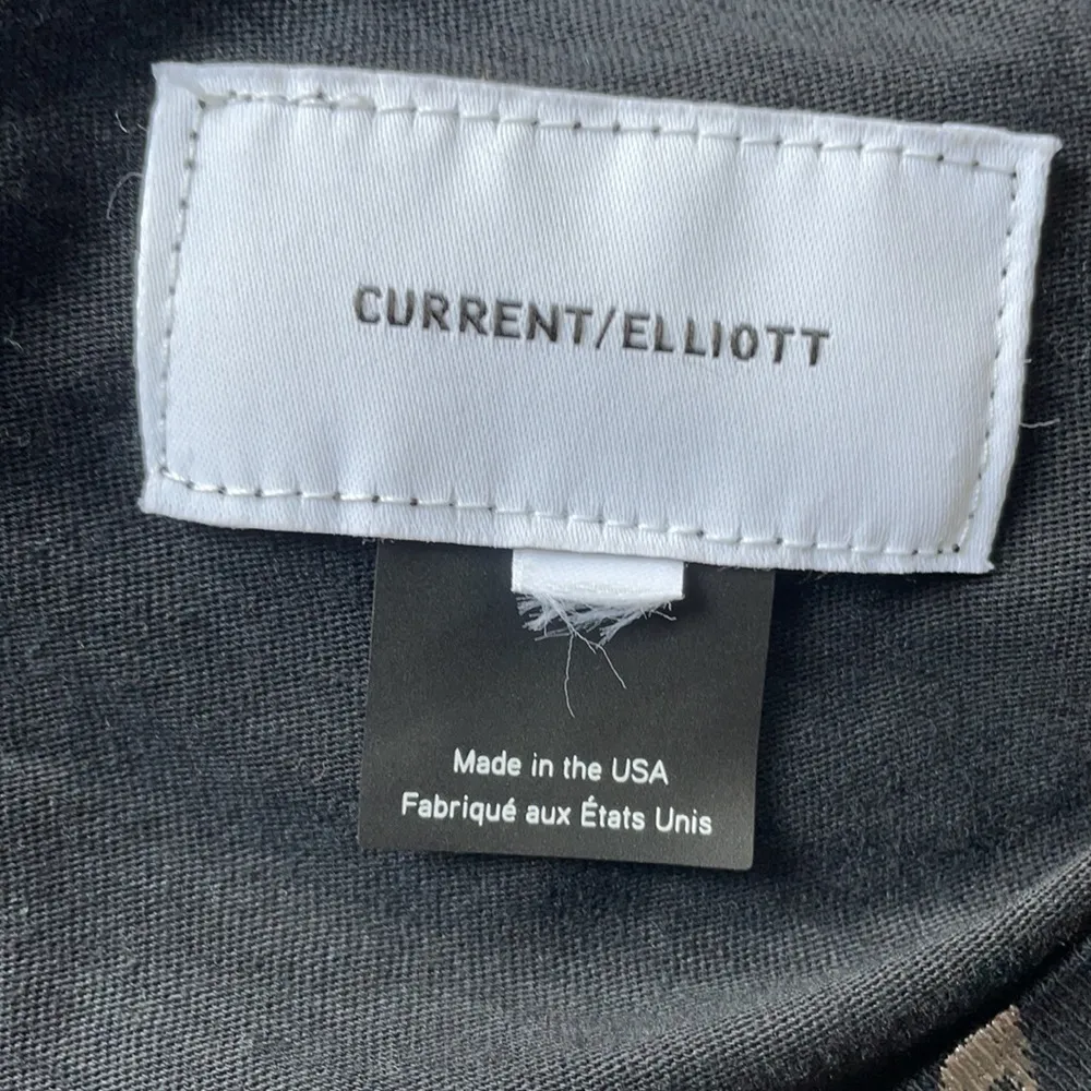 Current/Elliott Black Ruffled Short Sleeve Star Top - Image 7