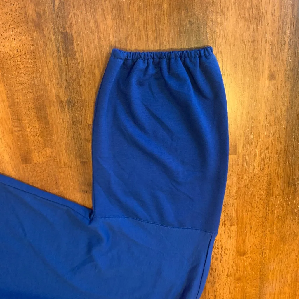 Nine West NWT Top XL Royal Blue Blouse Puff sleeve with Elastic Crewneck - Image 7