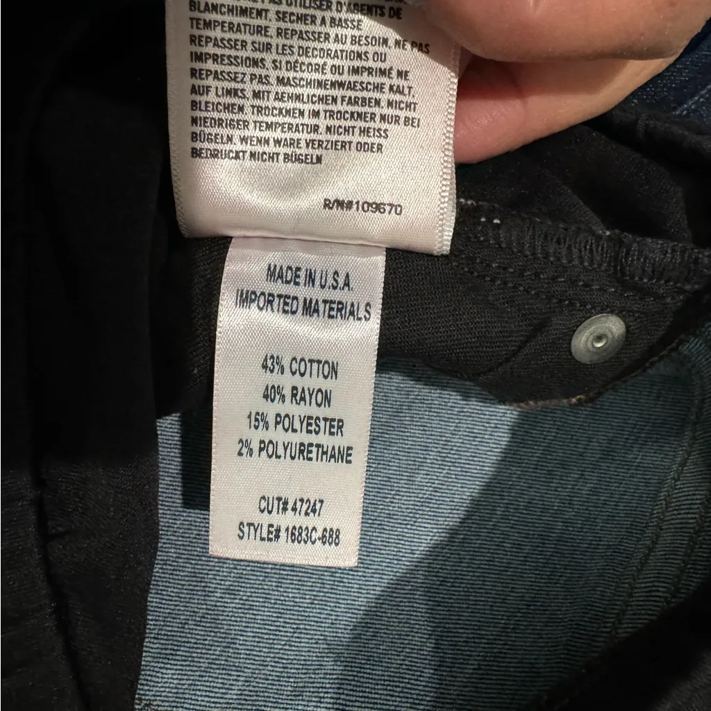 Citizens Of Humanity Skinny Belly Panel Maternity Jeans Blue‎ Size 27 - Image 5