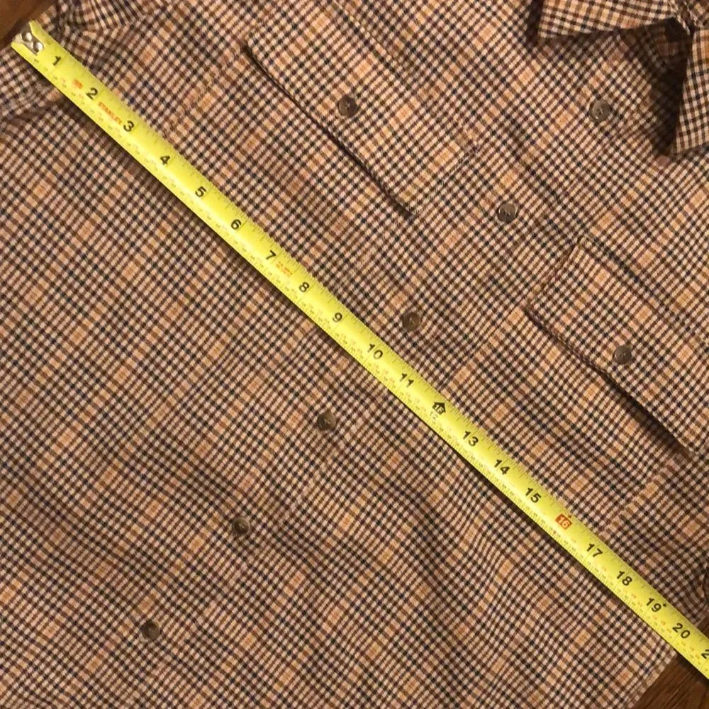 PRINCESS POLLY Women’s Brown Check Tailored Blouse Sz Small - Image 7