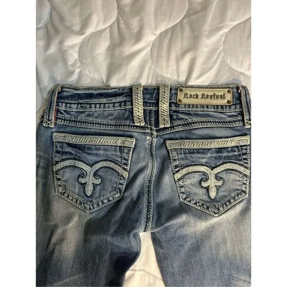 Rock Revival Jeans Size 27 Capri Alanis Inseam 23 Inches - Image 2