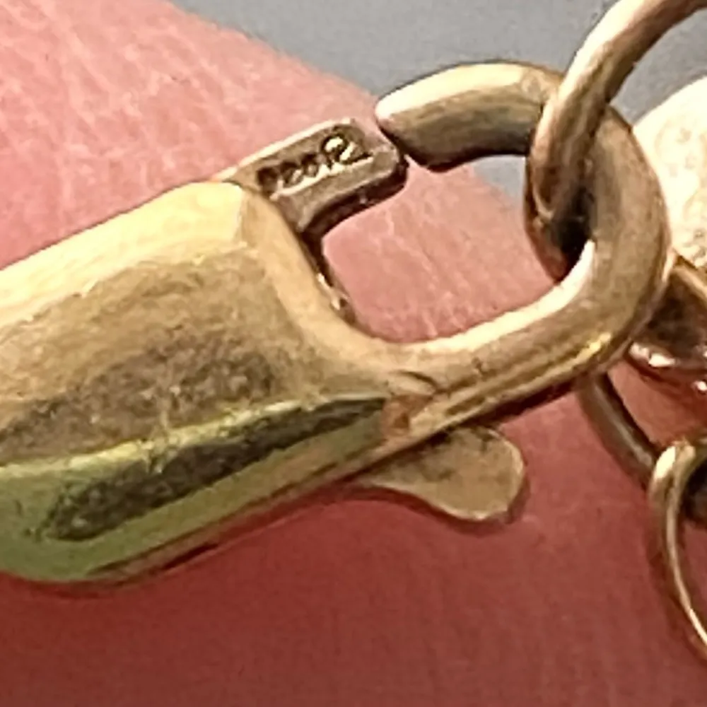 Vintage ROSS SIMONS Vermeil Gold Over 925 Sterling Silver Pave Pendant Necklace - Image 15