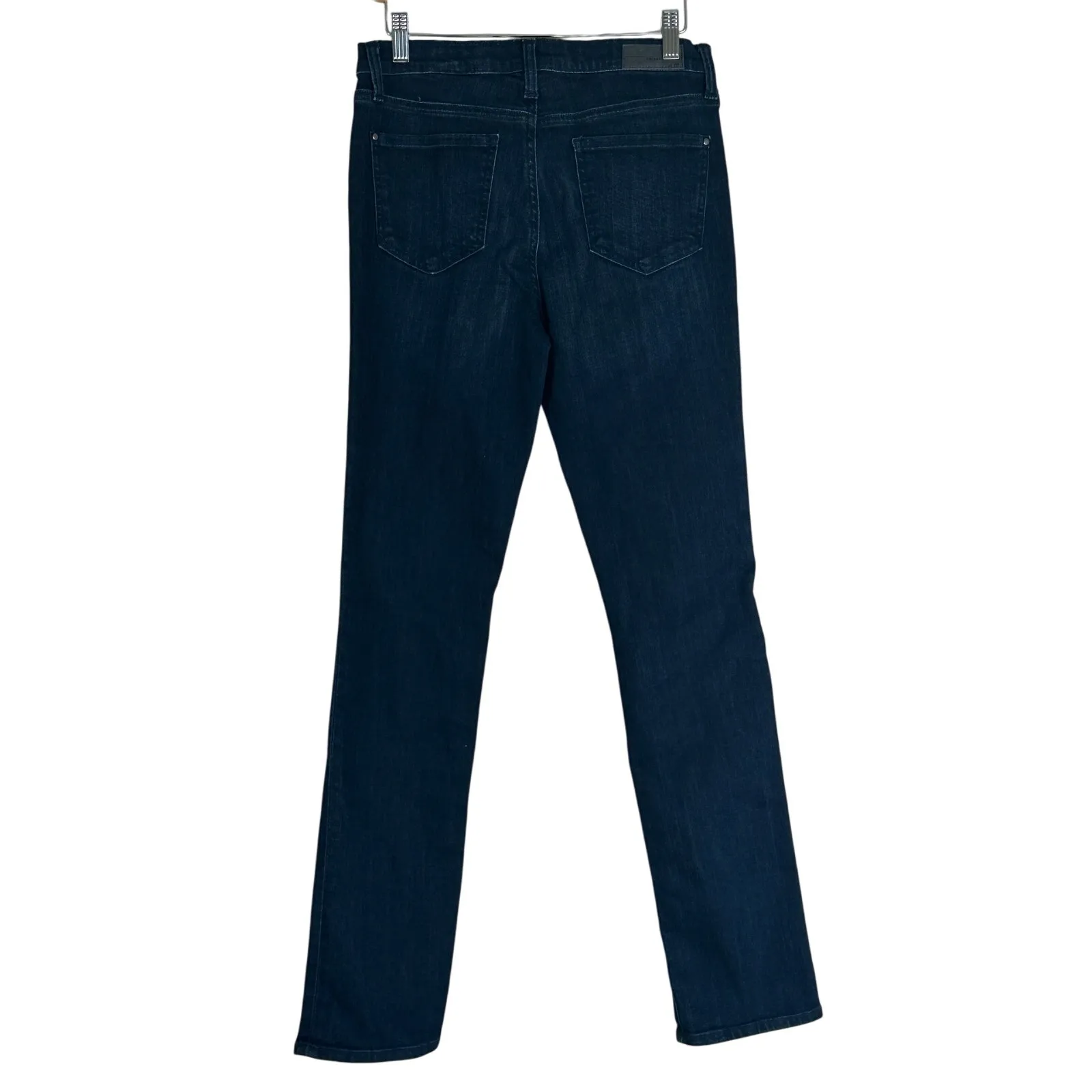 DKNY Jeans Womens 4 Dark Wash Mid Rise Stretch Straight Leg Classic Clean Cut - Image 3