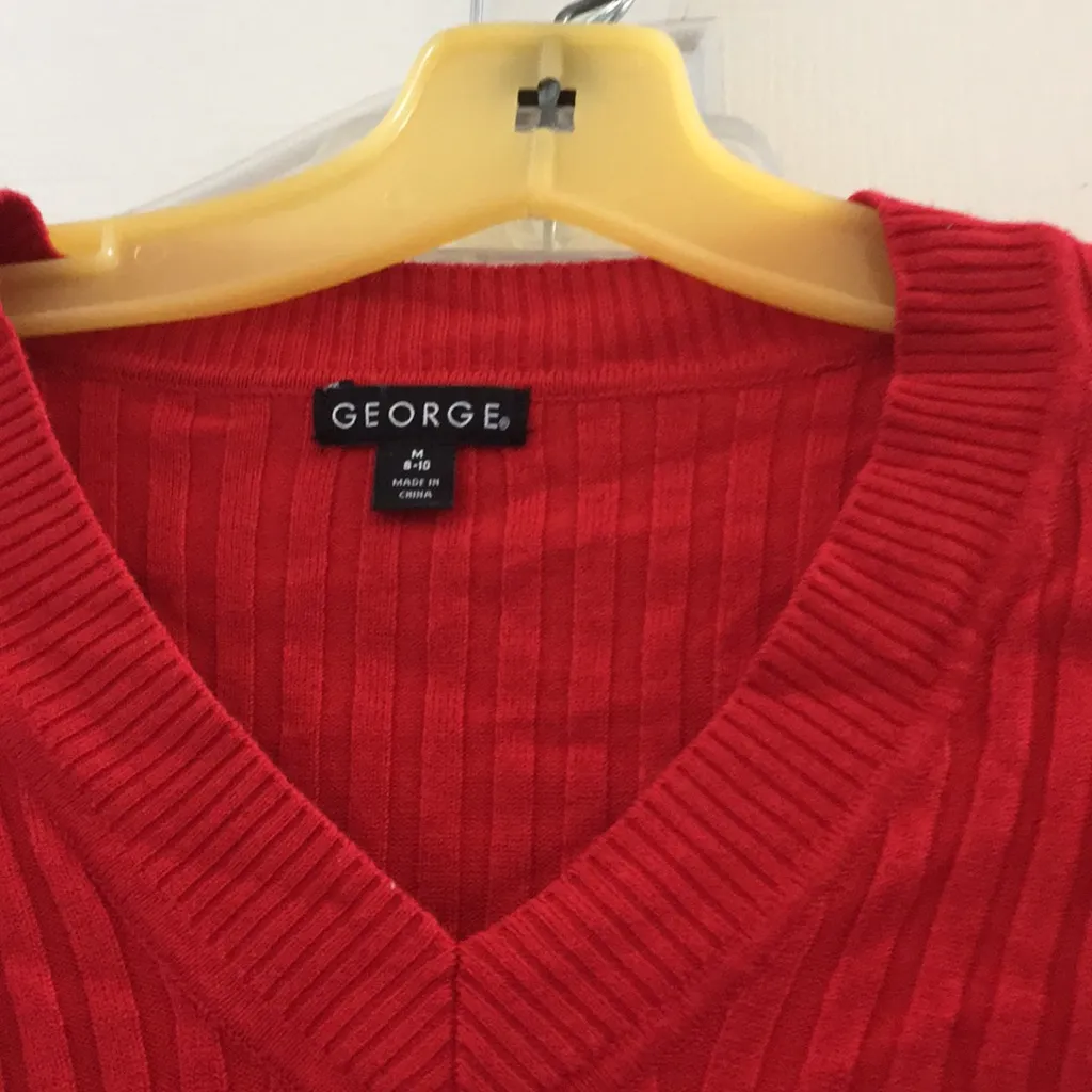 FINAL MARKDOWN George ribbed knit sweater medium Red - Image 3