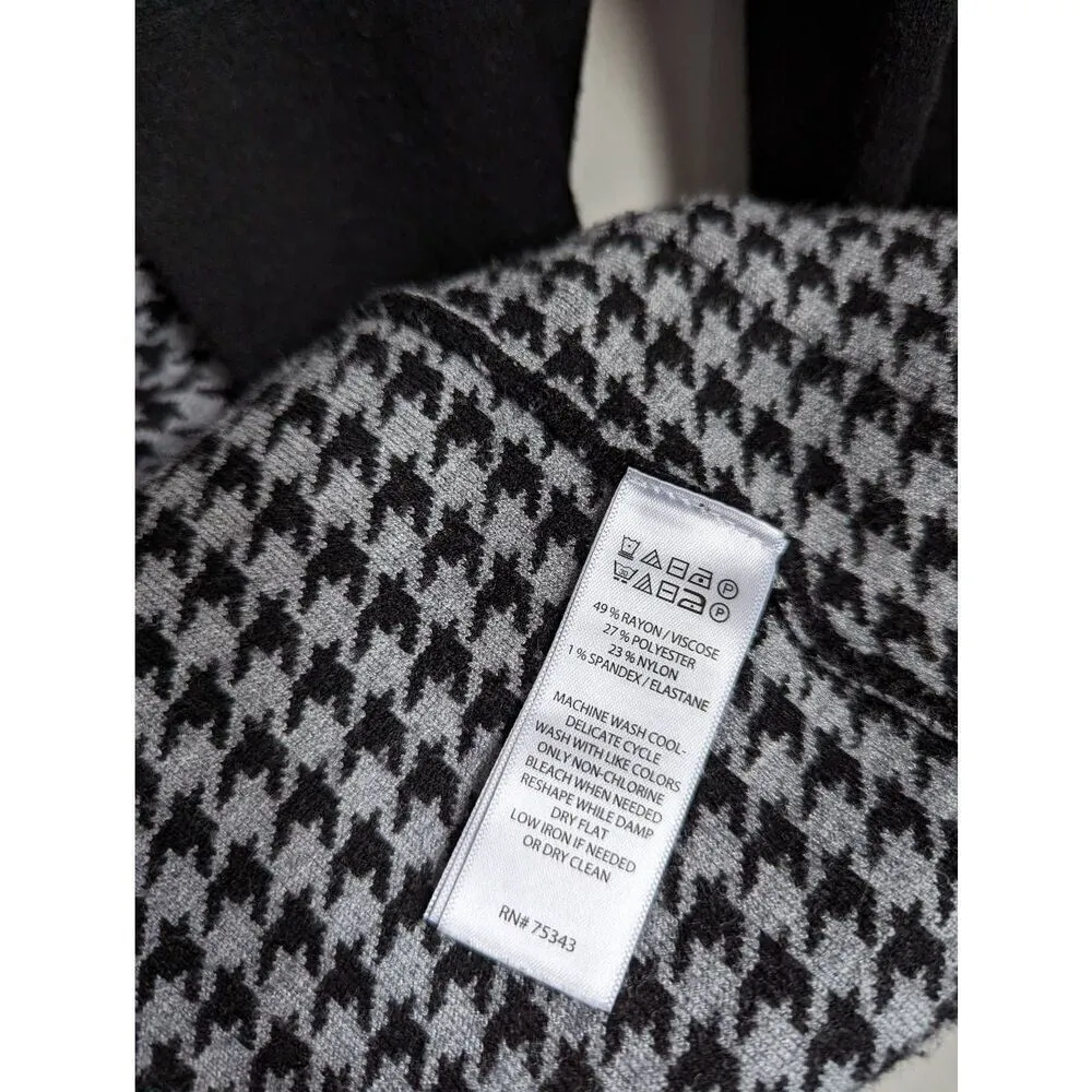 H by Halston One button hounds tooth cardigan size Small - Image 4