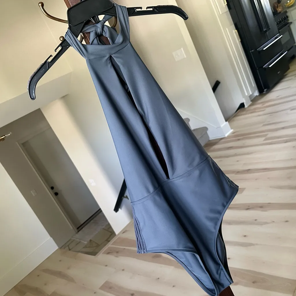 Rip Curl  | Illusion One Piece Swimsuit - Halter Large Gray - Image 6