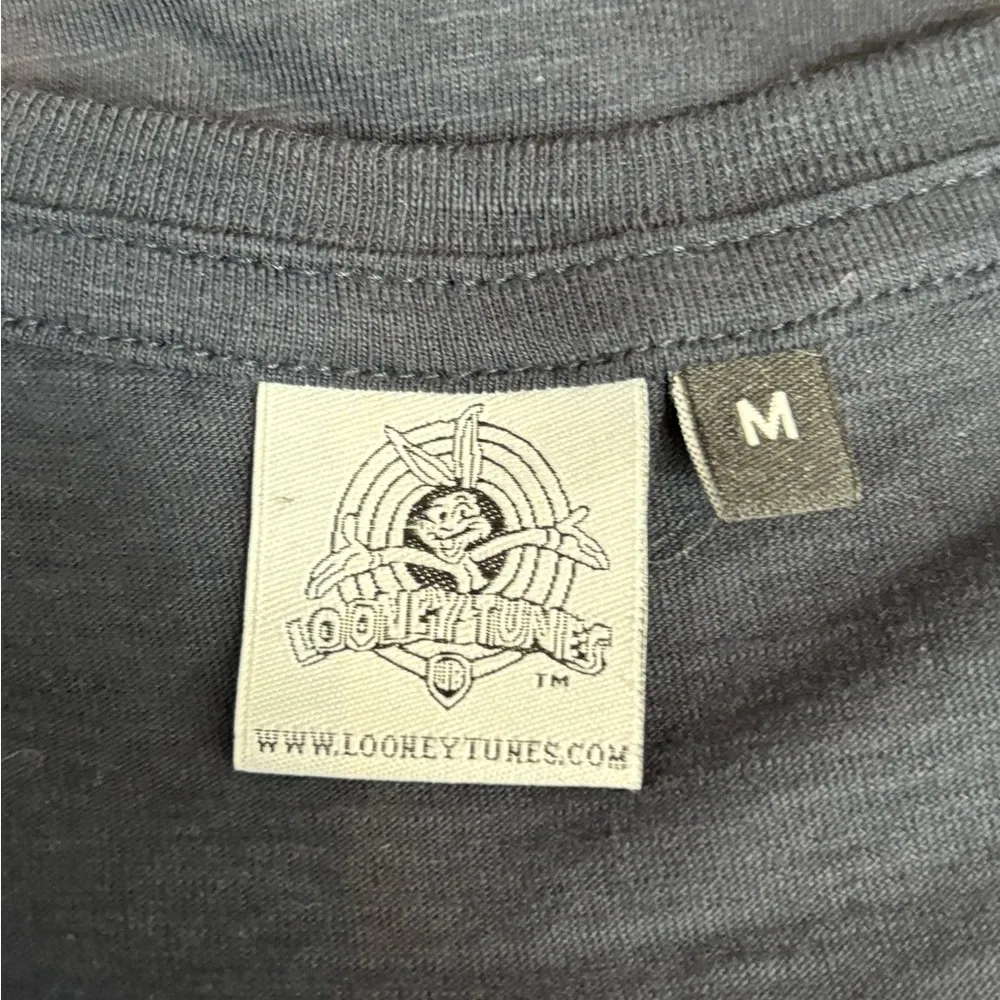 Looney tunes Warner brothers vintage tweety bird embroidered graphic tee medium - Image 2