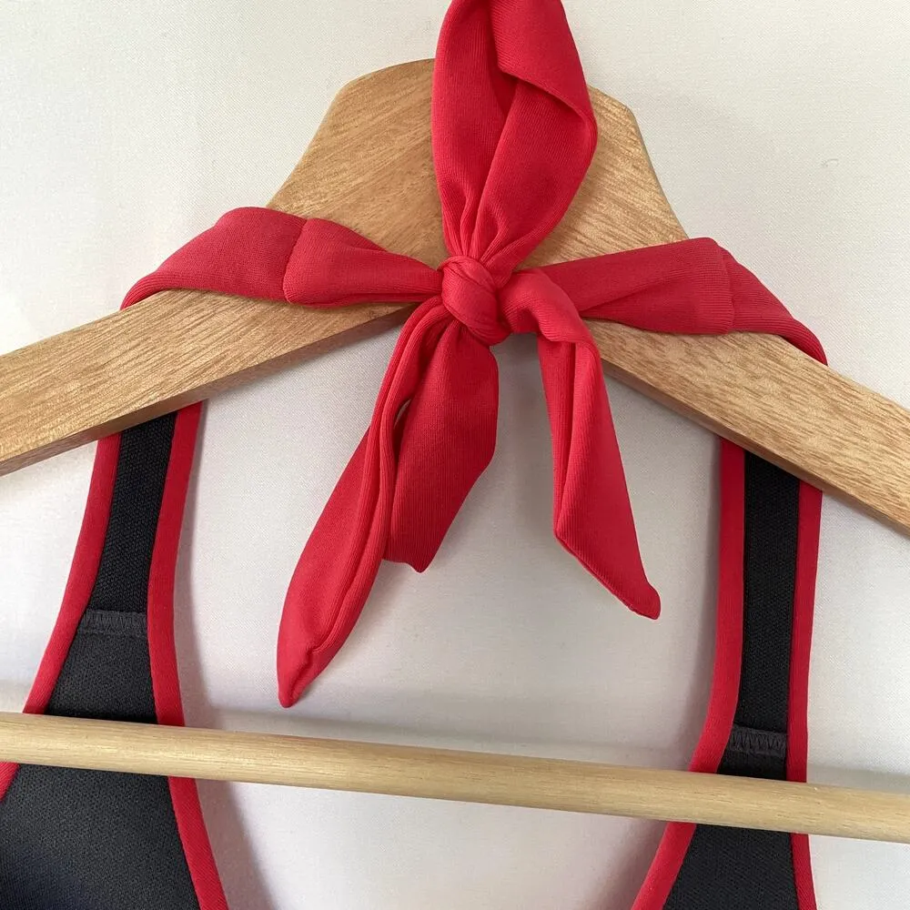 Victoria's Secret hot pink bikini top string women's size XS jelly padding - Image 3