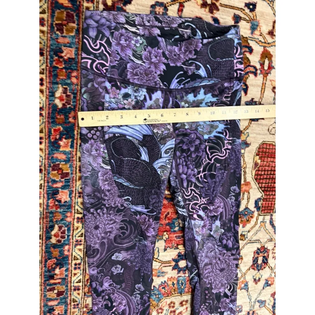 Lululemon Chasing Miles Tight Memoir Purple Nulux Zip Pocket Size 4 Rare - Image 4