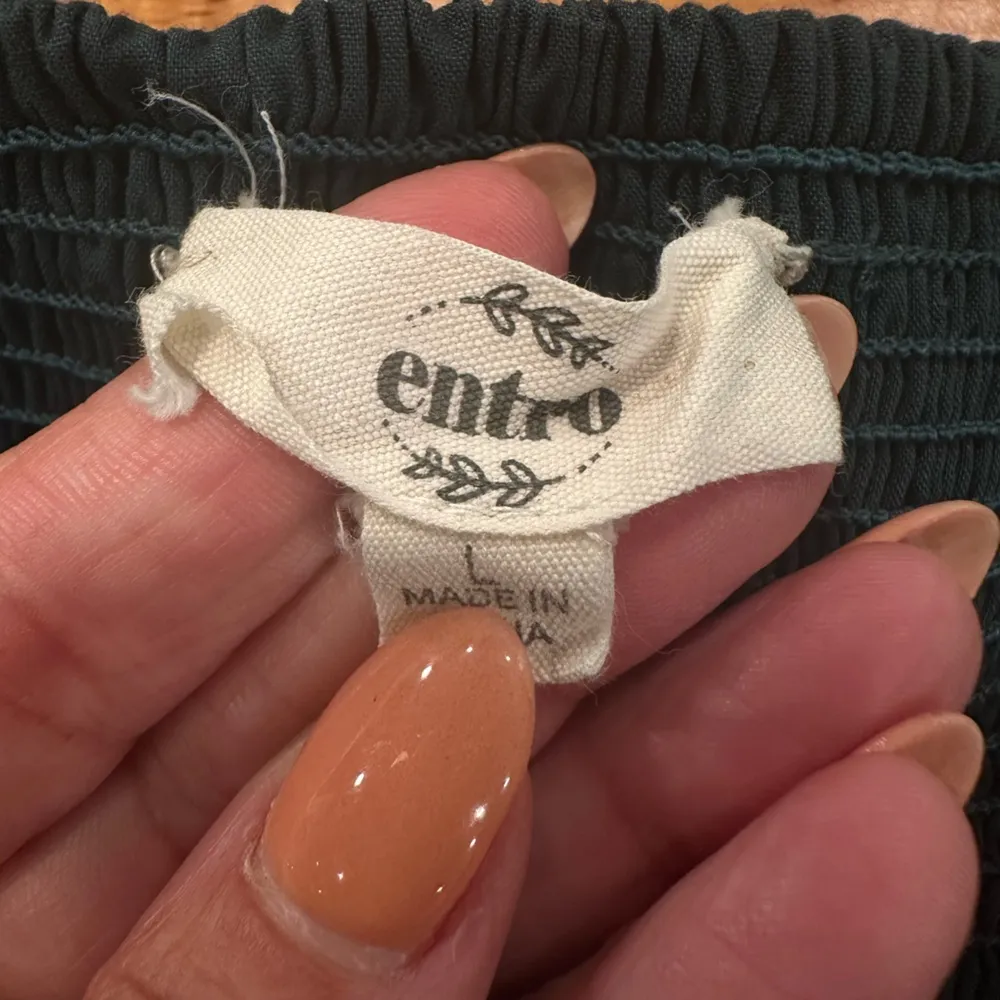 EUC ENTRÓ ANTHROPOLOGY HUNTER GREEN JUMPER/ mini DRESS LONG SLEEVE - Image 7