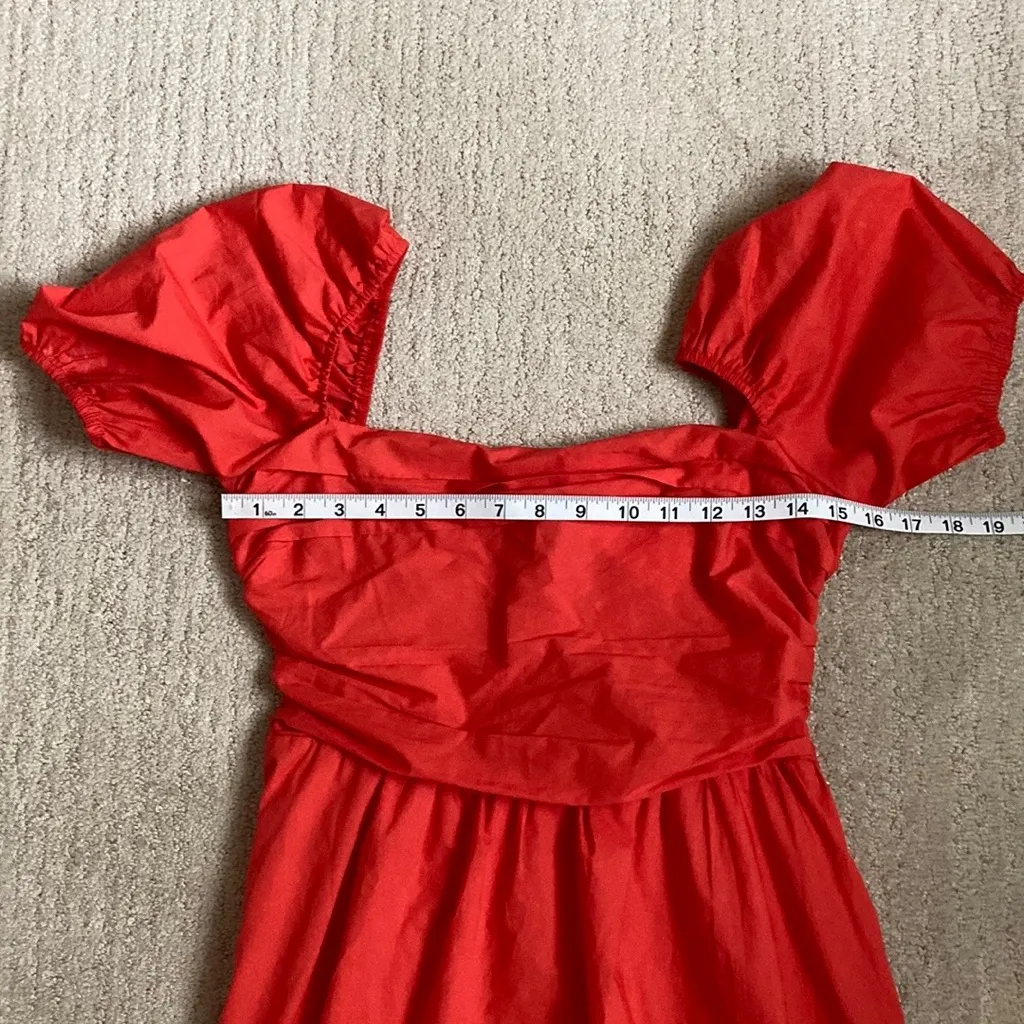 NWT o.p.t. by Anthropologie Saffron River Style Midi Dress Size M Orange Size M - Image 14