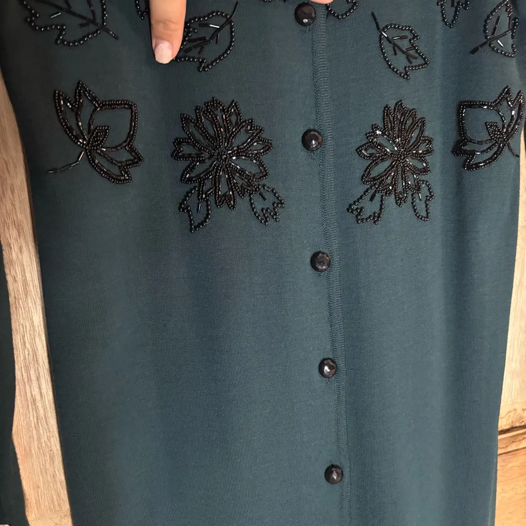 Liz Claiborne women’s green Long Sleeve Sweater Dress size‎ M - Image 5