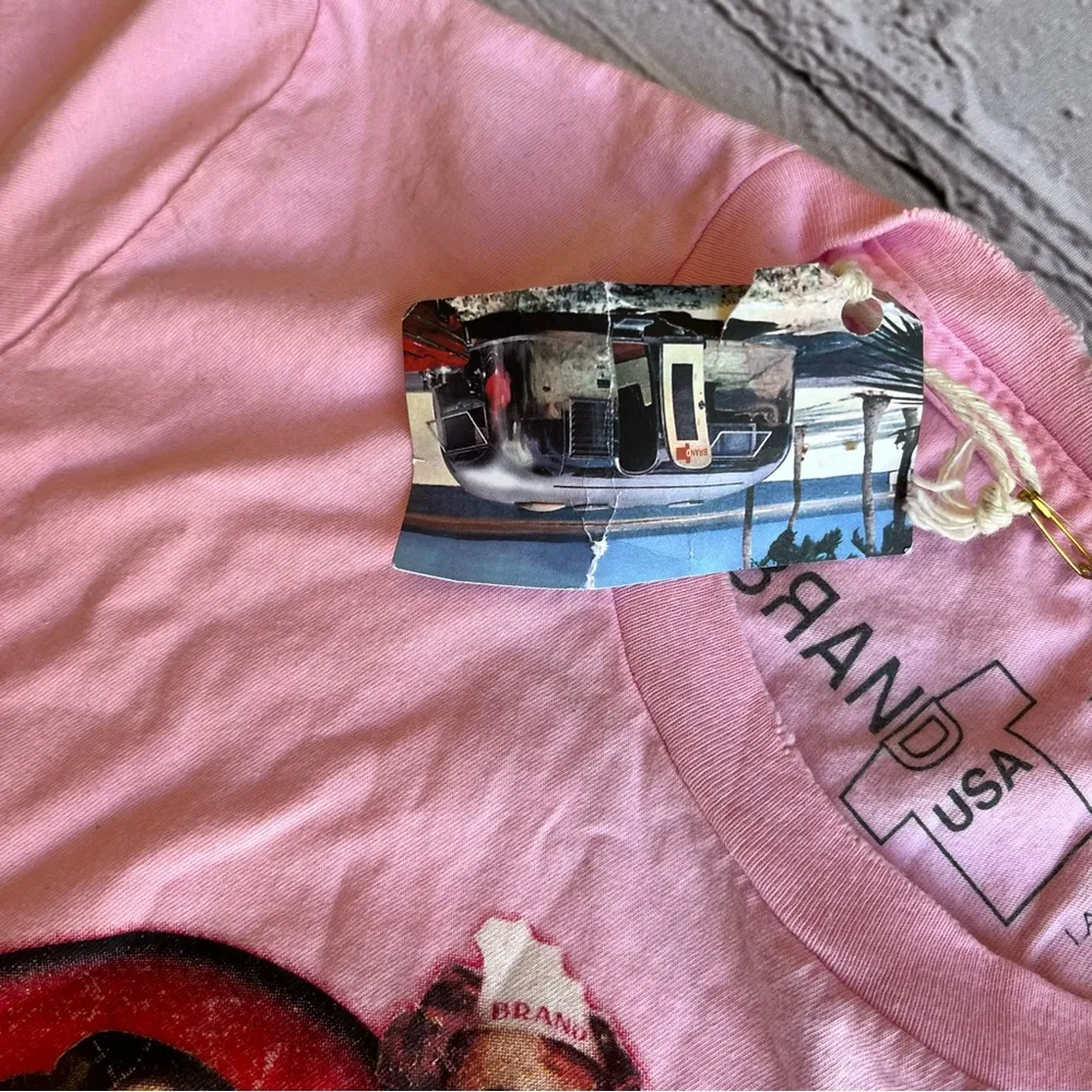 VTG Y2K Hell’s Kitchen Chicago Illinois Pink Womens Large Tshirt NWT NEW Retro - Image 7