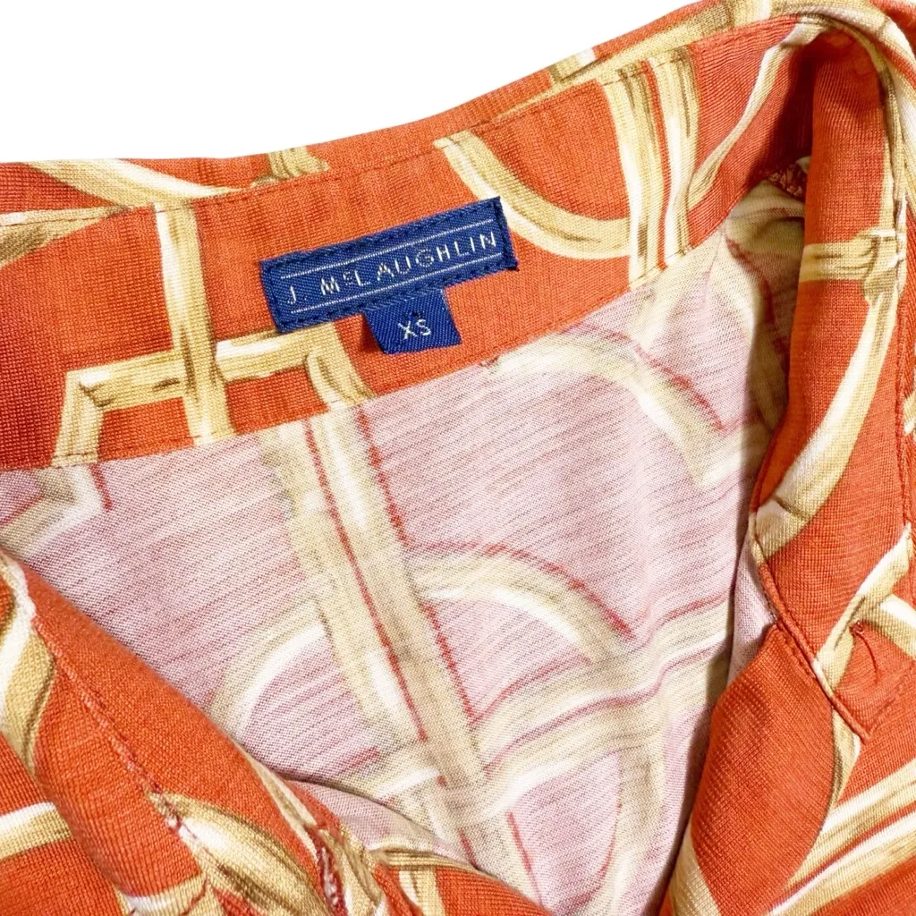 J. McLaughlin Silk Blend Regal Button Down Top‎ size XS - Image 3