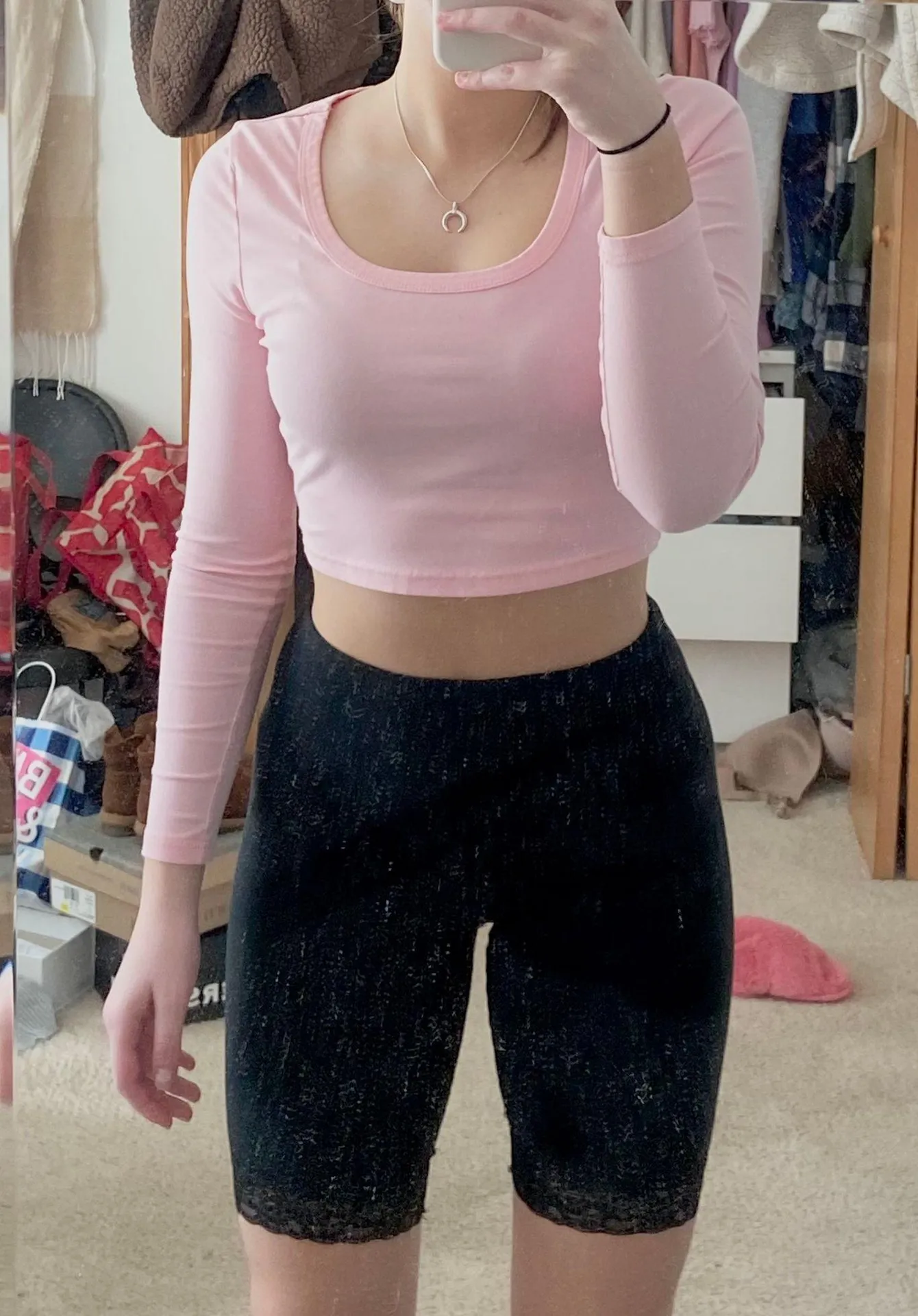 Target lace black biker shorts - Image 2