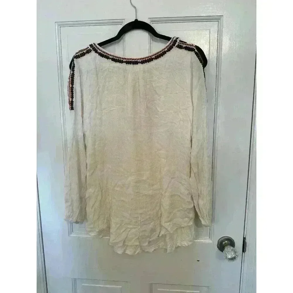 Soft Surroundings Embroidered Boho Blouse‎ size S EUC - Image 4