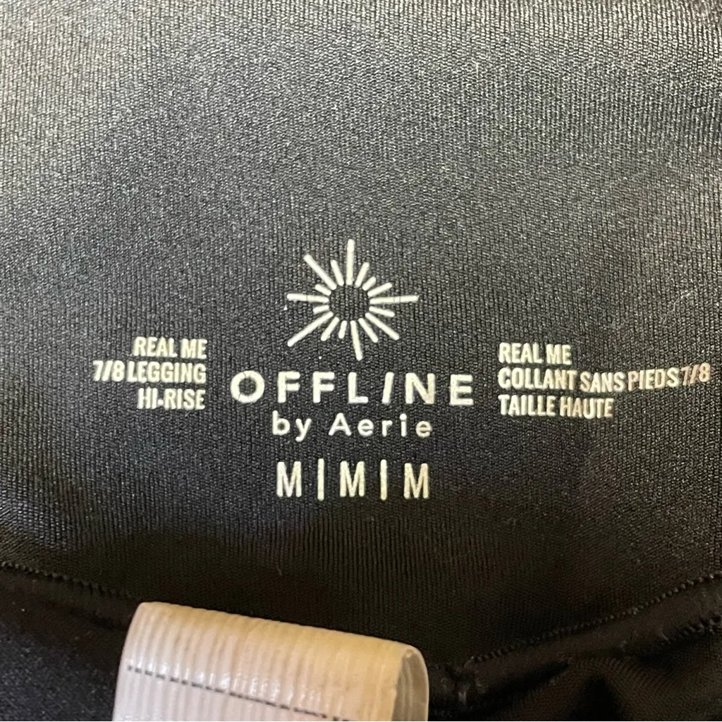 Offline by aerie Real Me Black 7/8 High Rise Leggings Womens Medium Pants - Image 4