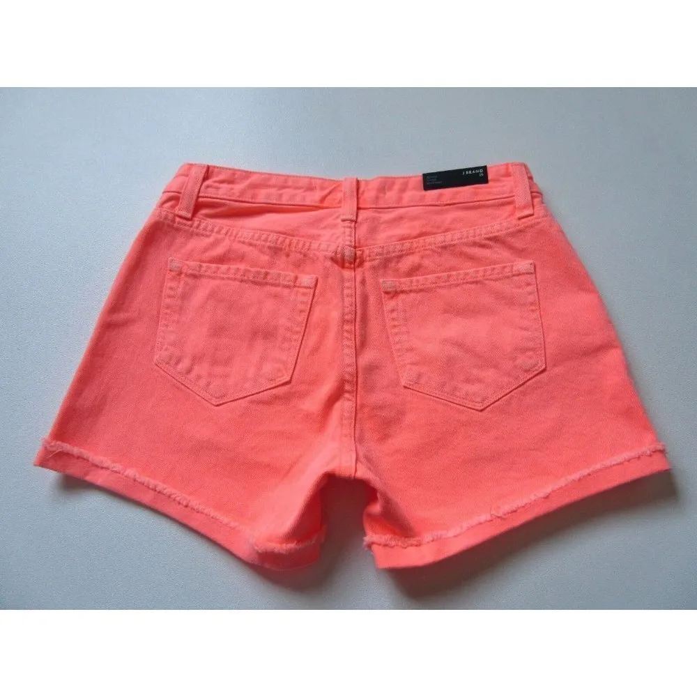 NWT J Brand Joanie Short in Flamingo Low Rise Boy-Fit Boyfriend Shorts 25 - Image 6