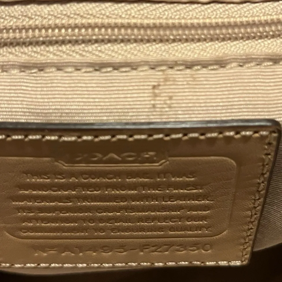 Coach Peyton Dream C Zip Top Tote silver, navy & tan - Image 16